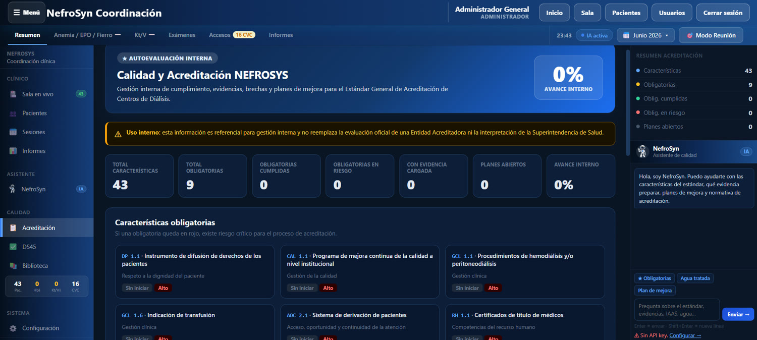 Módulo de Calidad y Acreditación con autoevaluación por IA